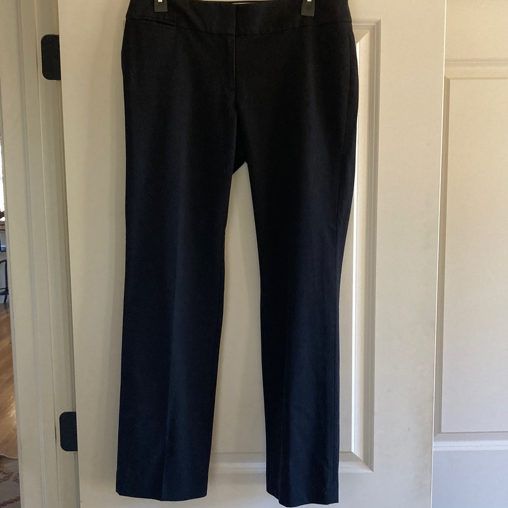 LOFT Marisa Dress Pants, Black, Sz 8.